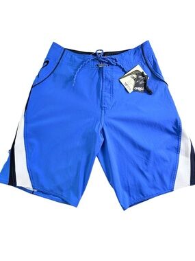 NWT Vintage Y2K O'Neill Men's Blue Superfly Corey Lopez Freak Boardshorts Size M